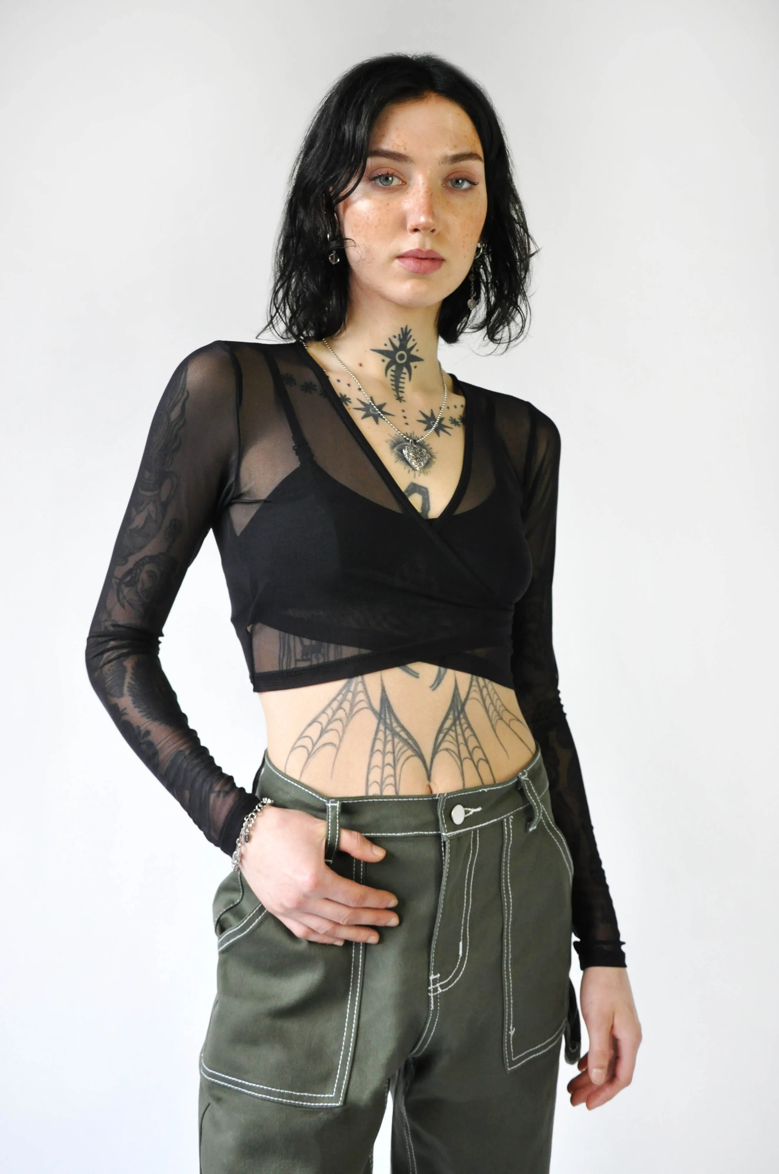 Cross Over Longsleeve Top [Last 3xL]