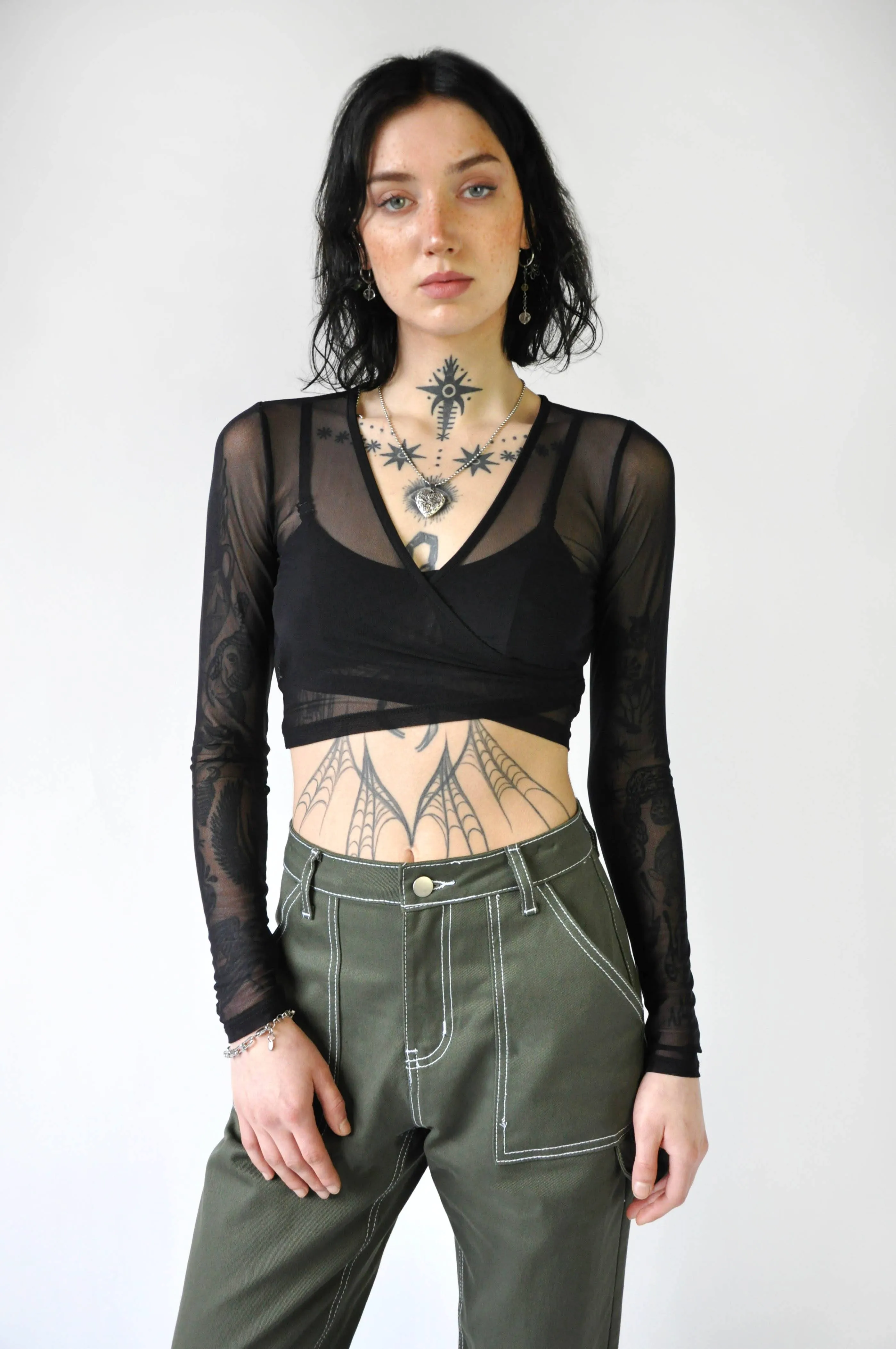 Cross Over Longsleeve Top [Last 3xL]