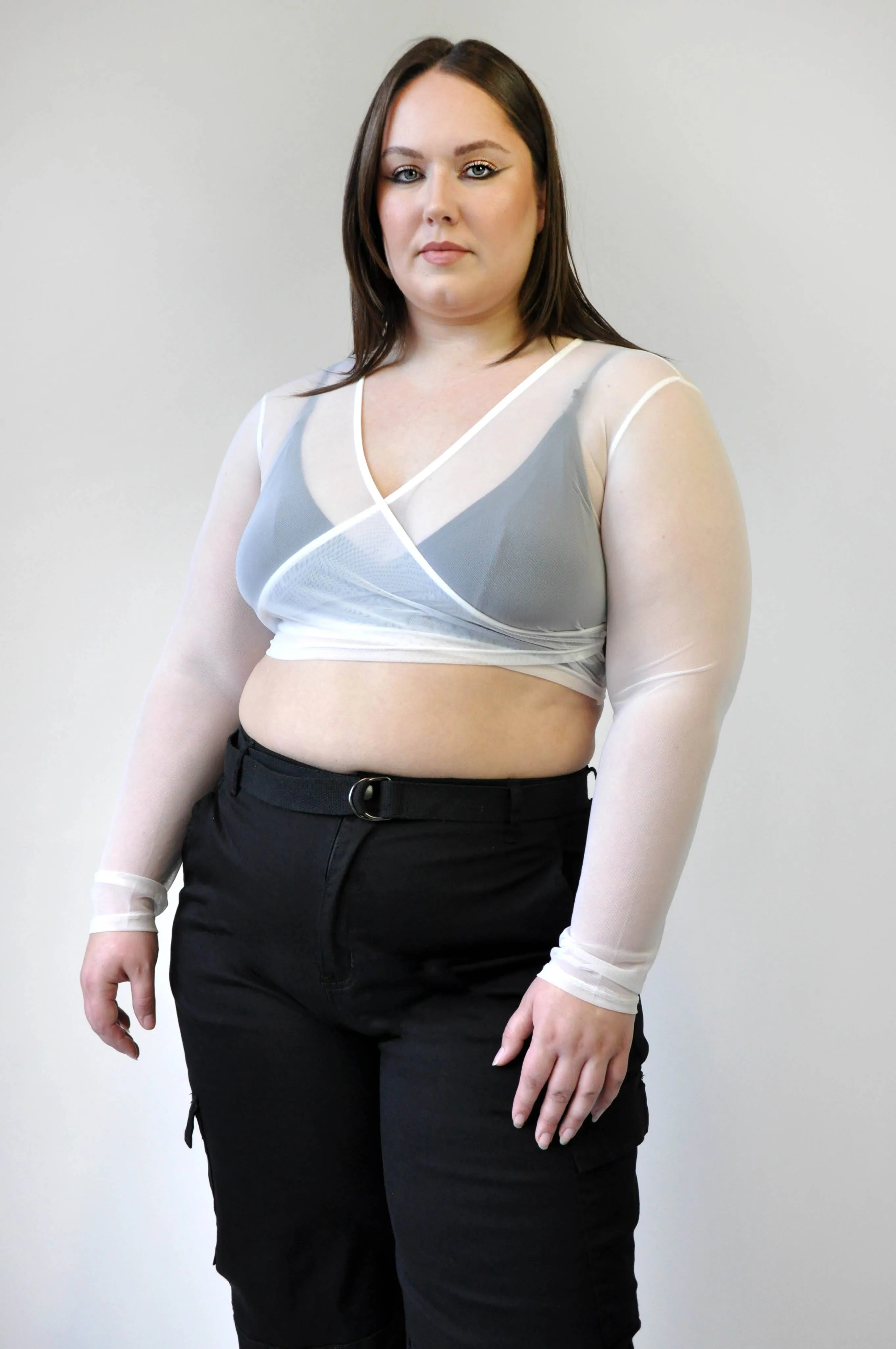 Cross Over Longsleeve Top [Last 3xL]