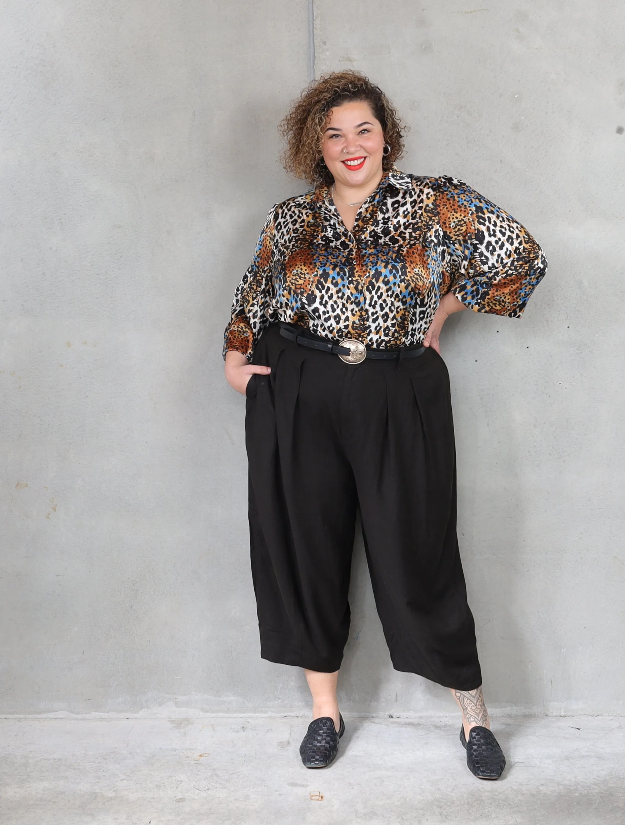 Let's Dance Pleat Pant - Liquorice