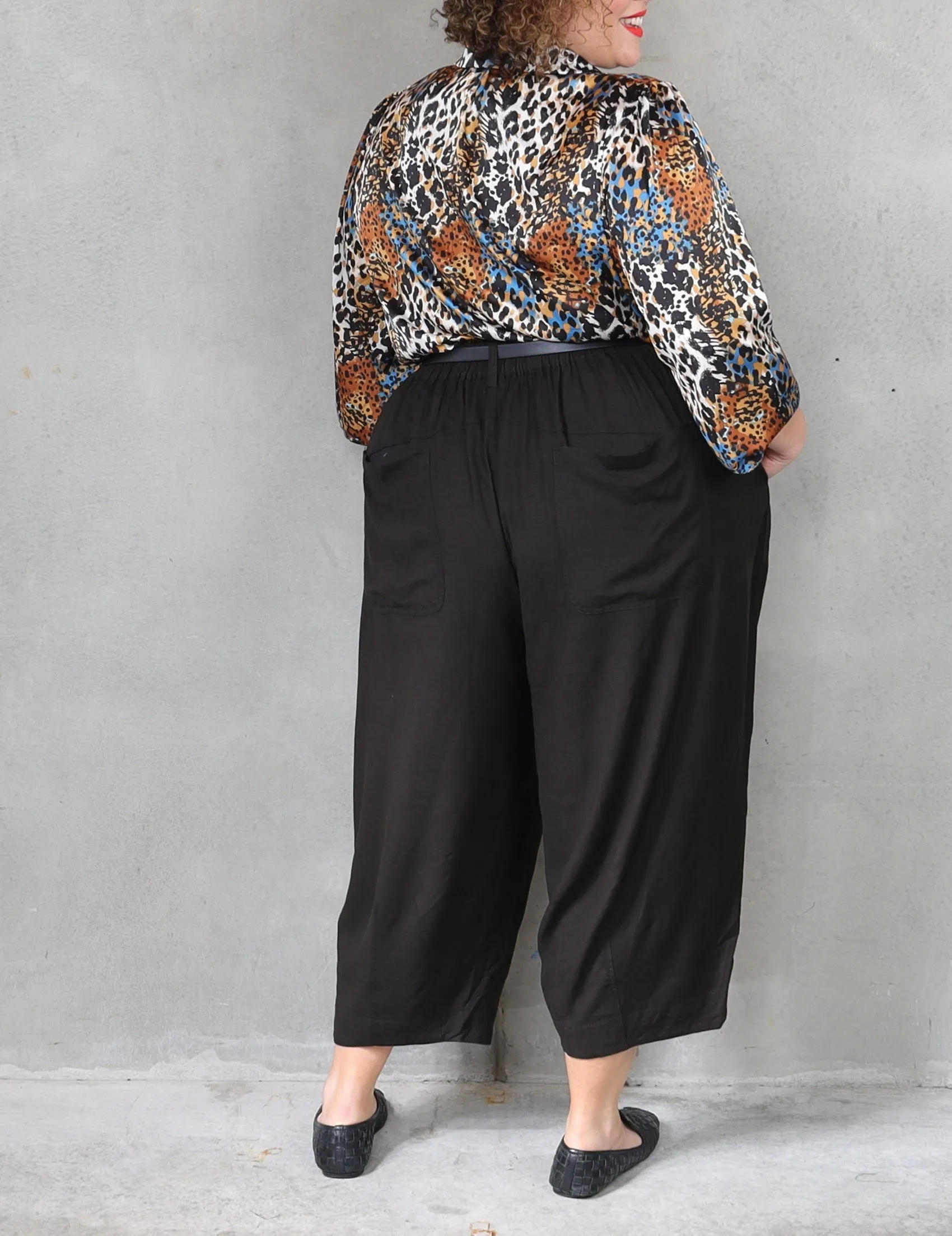Let's Dance Pleat Pant - Liquorice