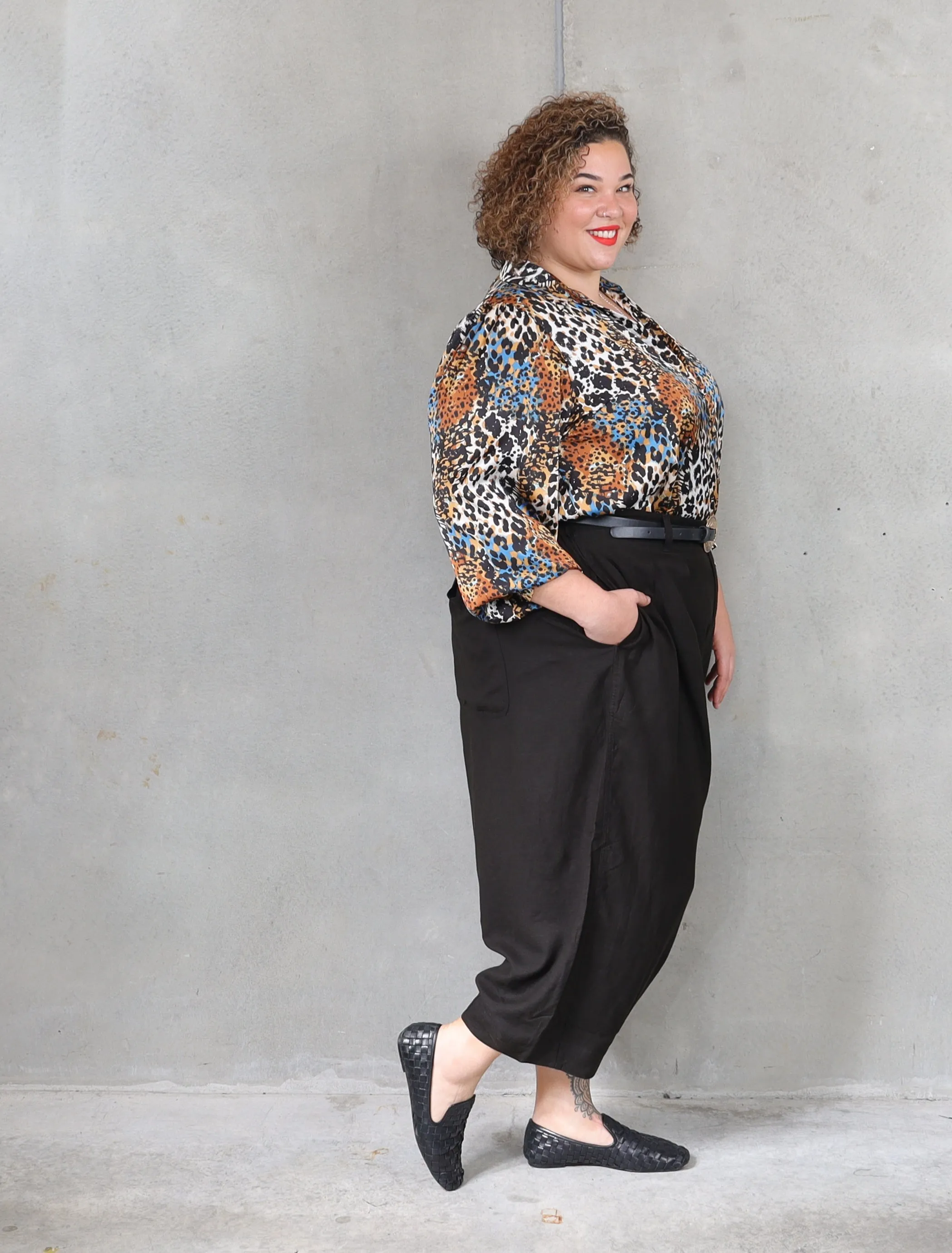 Let's Dance Pleat Pant - Liquorice