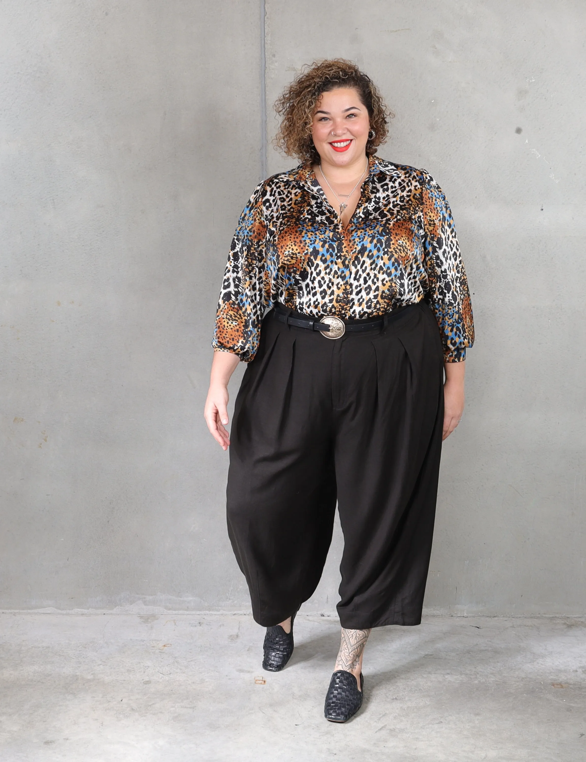 Let's Dance Pleat Pant - Liquorice