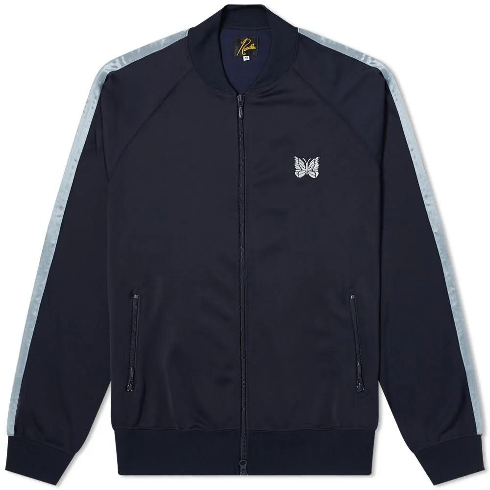 Needles Ribbed Collar Jersey JacketNavy