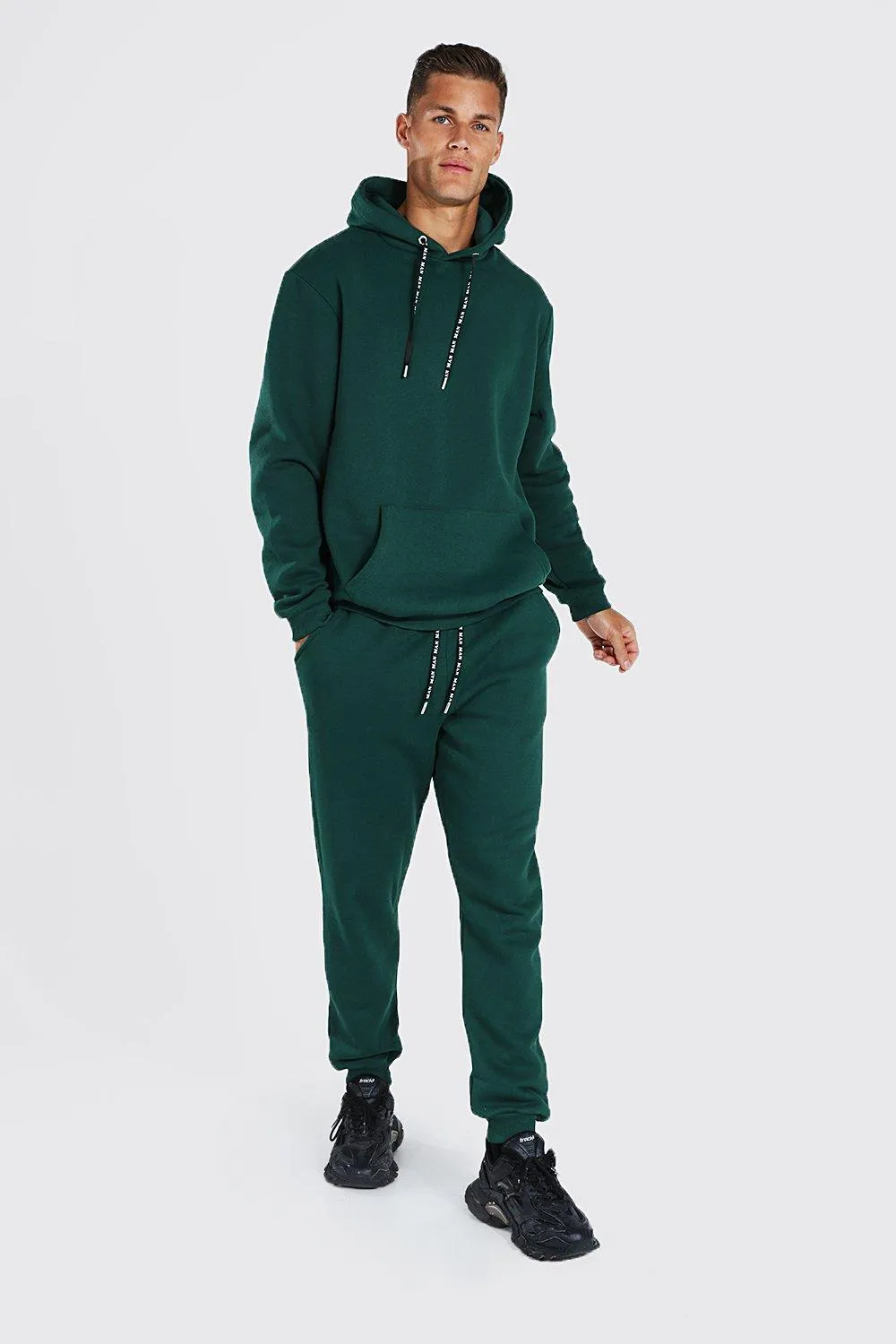 Tall Hooded Tracksuit With Man Drawcords