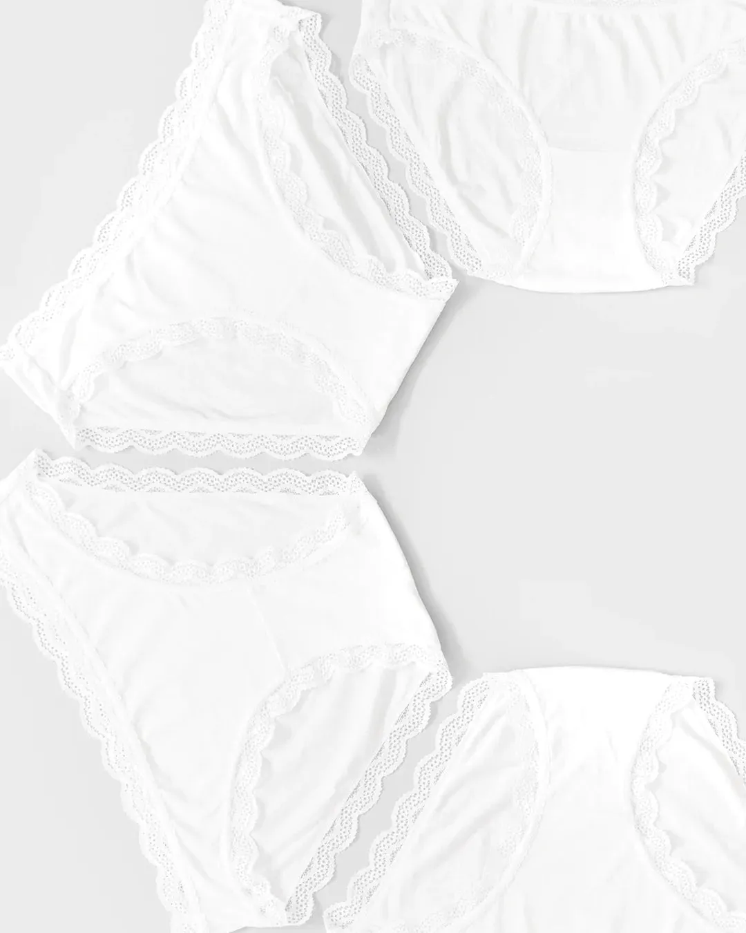 White Four Pack Knicker Box